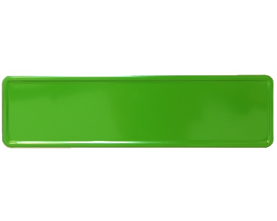 Nameplate dark green 340 x 90 mm
